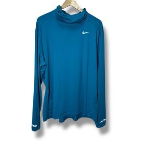 Nike Running Dri-Fit Long-Sleeve Pullover Scuba Hoodie Thumbholes Size XXL